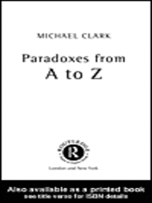 cover image of Paradoxes from A to Z